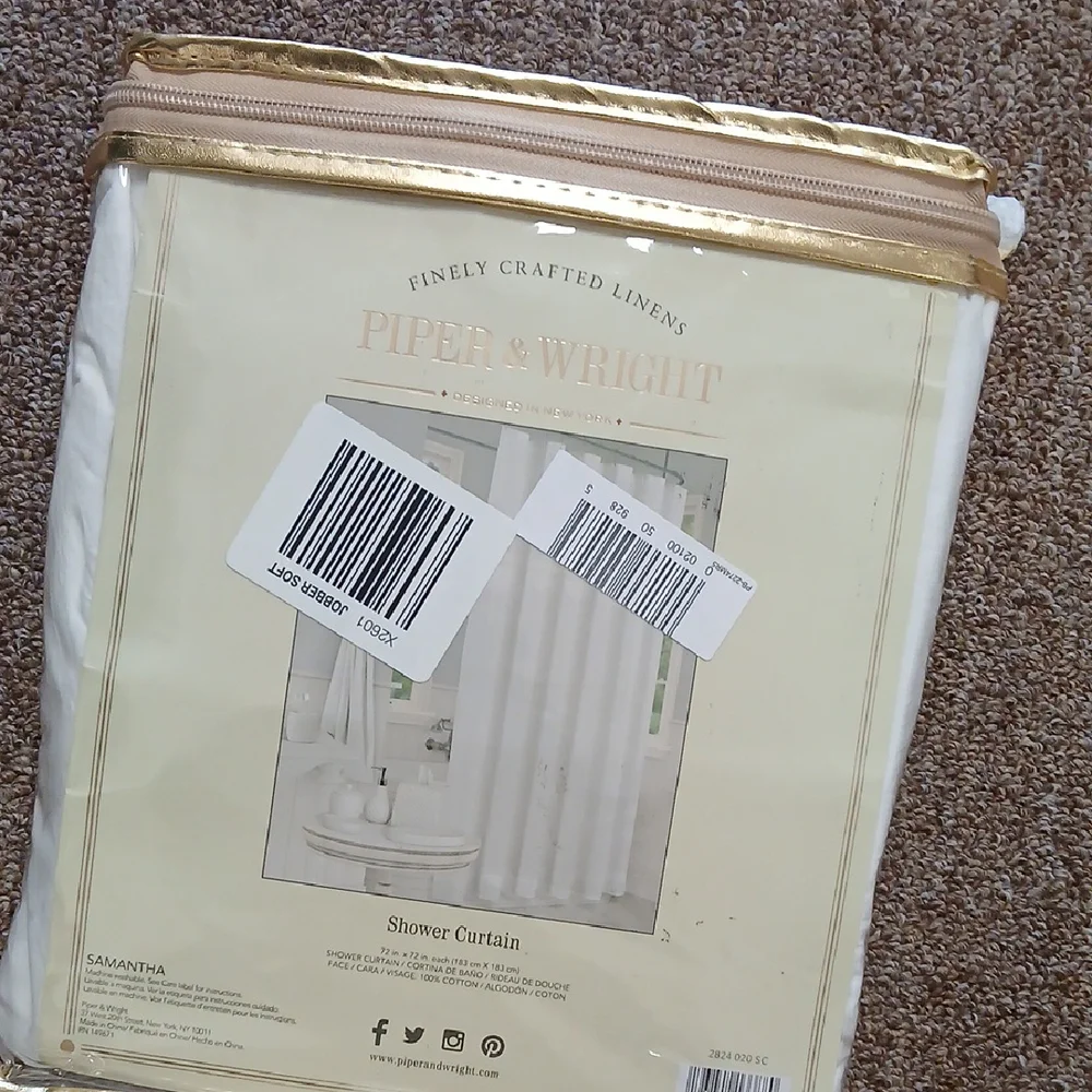 White Shower Curtain